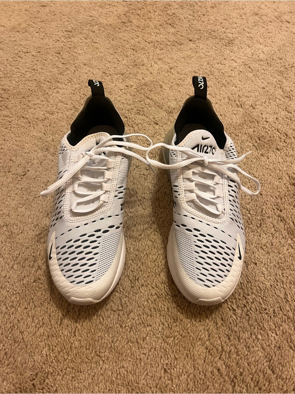 Nike Women’s White and Black Athletic Running Shoes